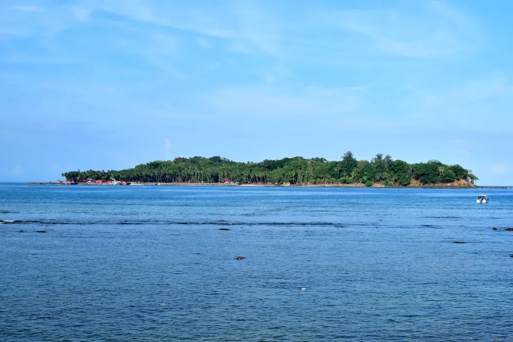 View of Ross Island from Port Blair