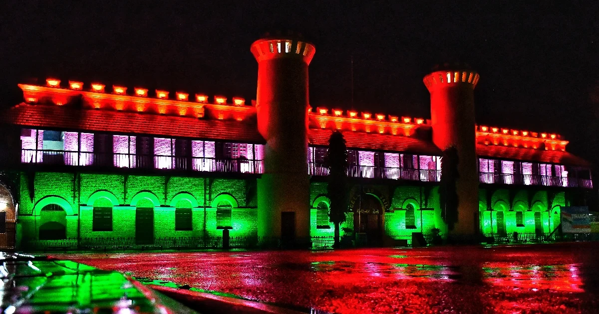 Cellular Jail Light and Sound Show in Port Blair, Andaman Islands during the evening