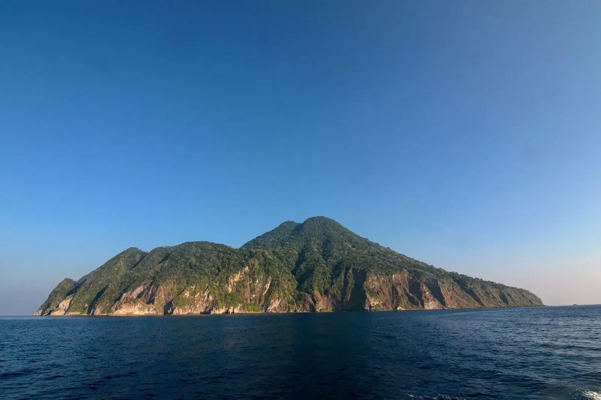 Narcondam Island volcanic peak, Andaman