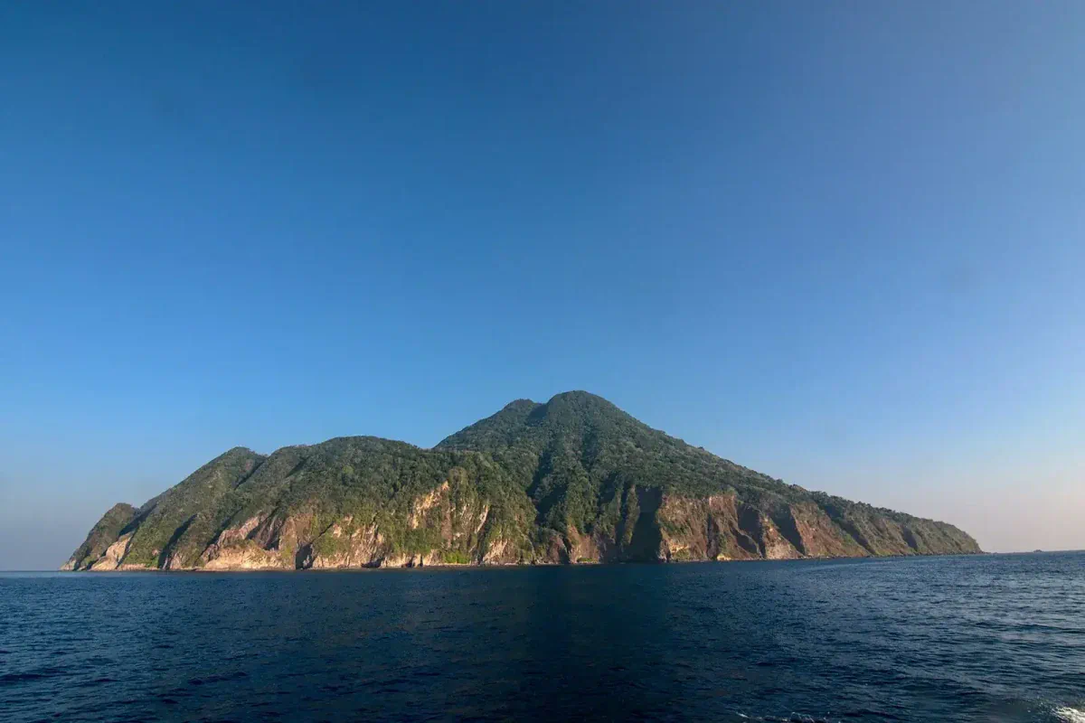 Narcondam Island volcanic peak, Andaman