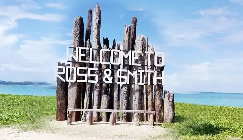 Natural sandbar walk at Ross and Smith Island