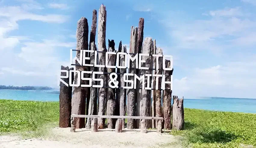 Natural sandbar walk at Ross and Smith Island